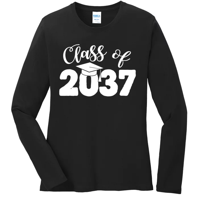 Class Of 2037 Grow With Me Ladies Long Sleeve Shirt