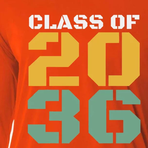 Class Of 2036 Grow With Me Graduation First Day Of School Cooling Performance Long Sleeve Crew