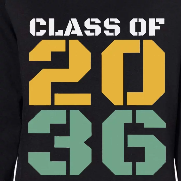 Class Of 2036 Grow With Me Graduation First Day Of School Womens California Wash Sweatshirt