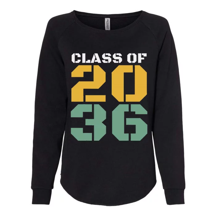 Class Of 2036 Grow With Me Graduation First Day Of School Womens California Wash Sweatshirt