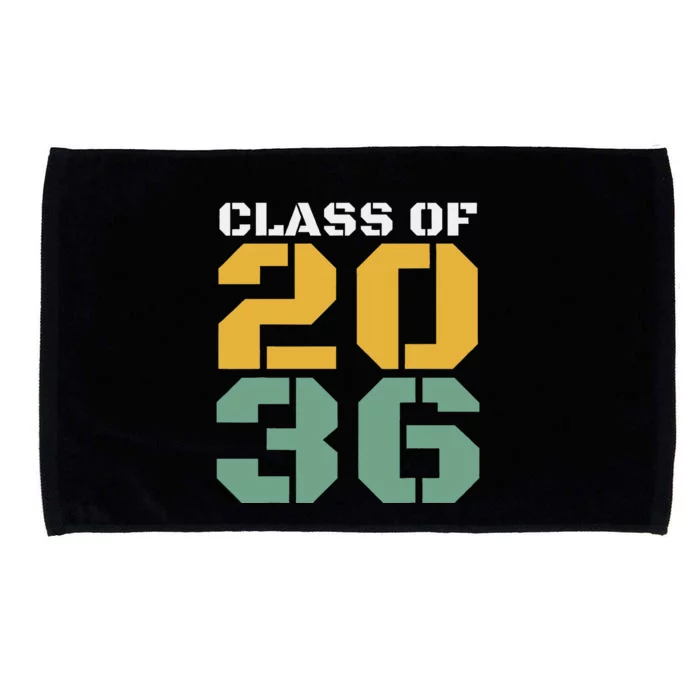 Class Of 2036 Grow With Me Graduation First Day Of School Microfiber Hand Towel