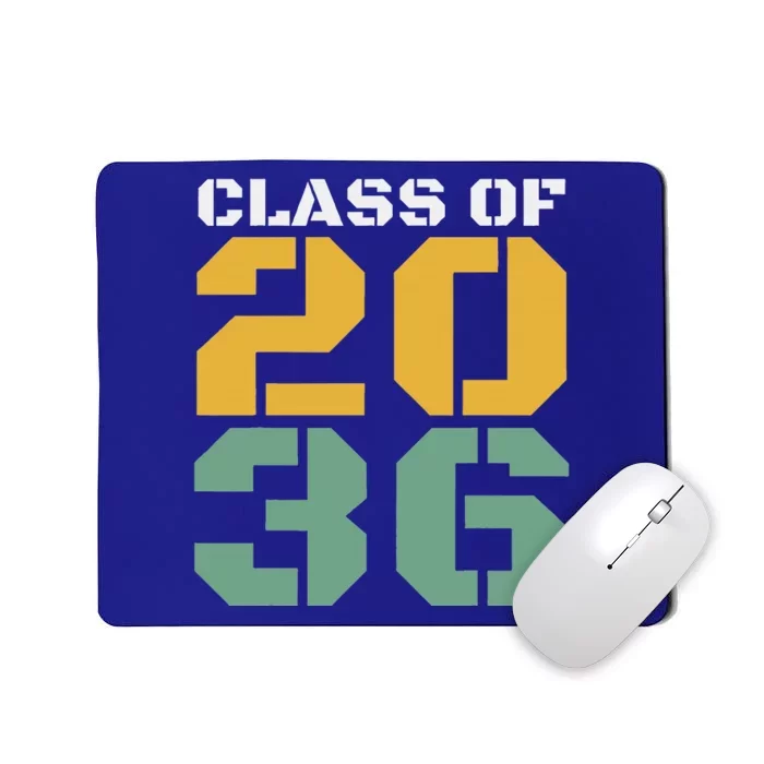 Class Of 2036 Grow With Me Graduation First Day Of School Mousepad