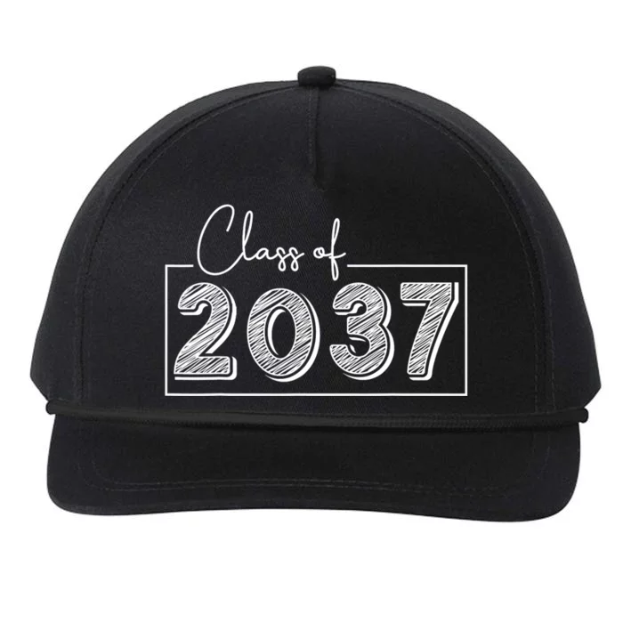 Class Of 2037 Grow With Me Snapback Five-Panel Rope Hat