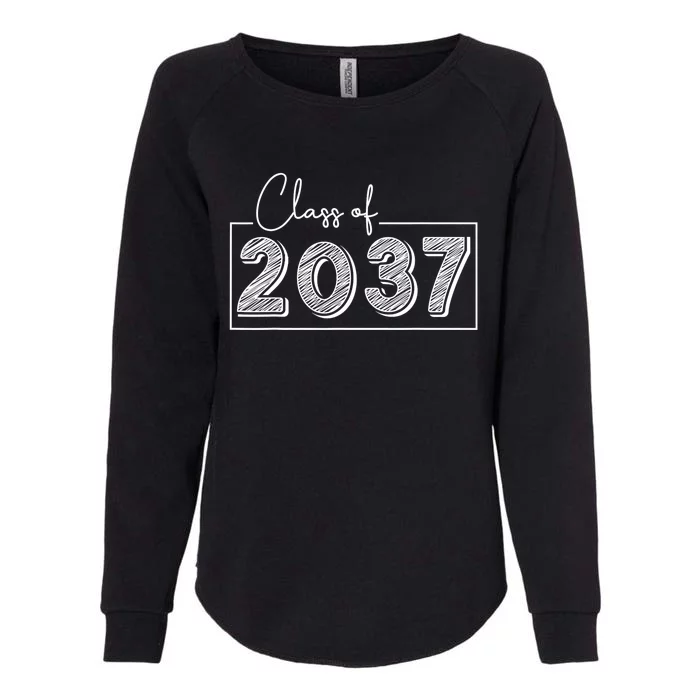 Class Of 2037 Grow With Me Womens California Wash Sweatshirt