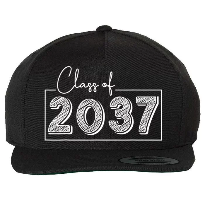 Class Of 2037 Grow With Me Wool Snapback Cap