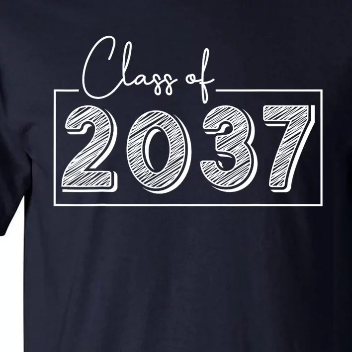 Class Of 2037 Grow With Me Tall T-Shirt