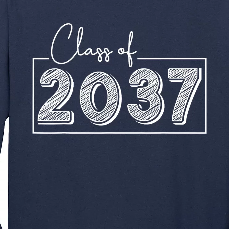 Class Of 2037 Grow With Me Tall Long Sleeve T-Shirt