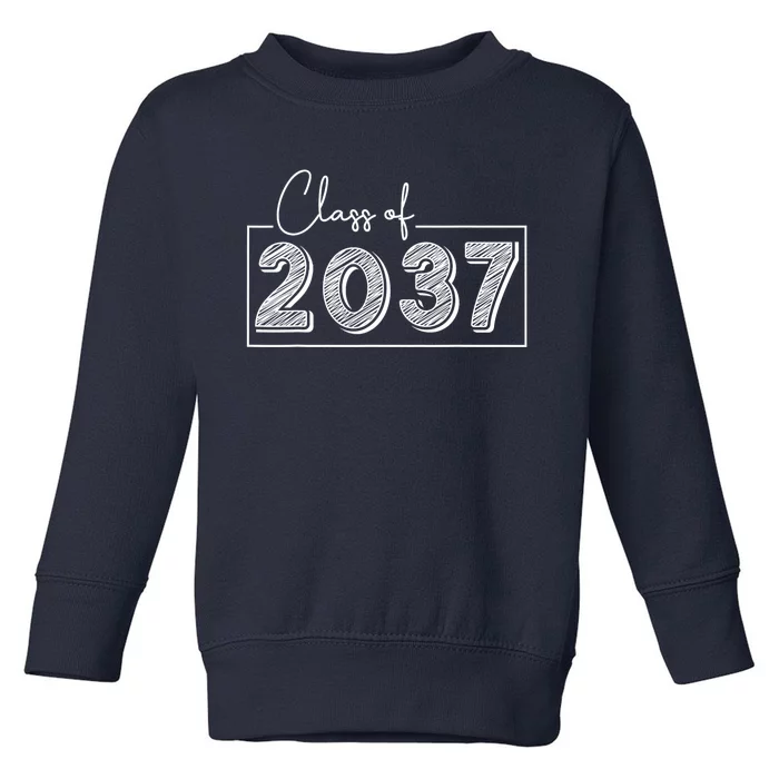 Class Of 2037 Grow With Me Toddler Sweatshirt