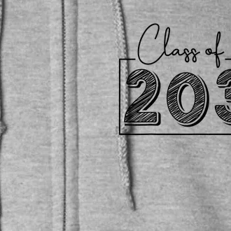 Class Of 2037 Grow With Me Full Zip Hoodie