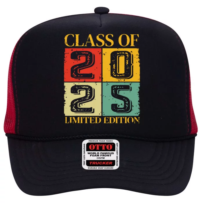 Class Of 2025 High Crown Mesh Trucker Hat