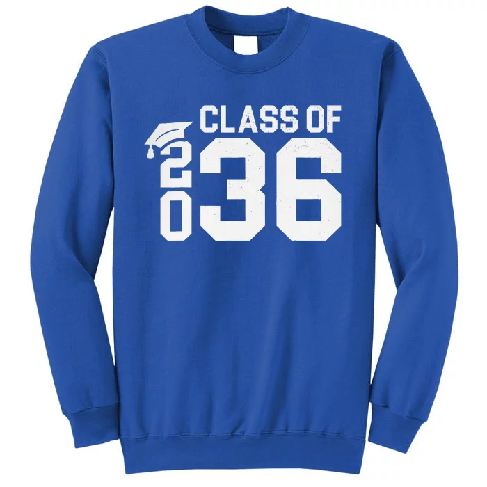 Class Of 2036 Grow With Me Kindergarten Back To School Tall Sweatshirt