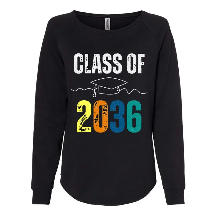 Class Of 2036 Grow With Me First Day Kindergarten Graduation Womens California Wash Sweatshirt