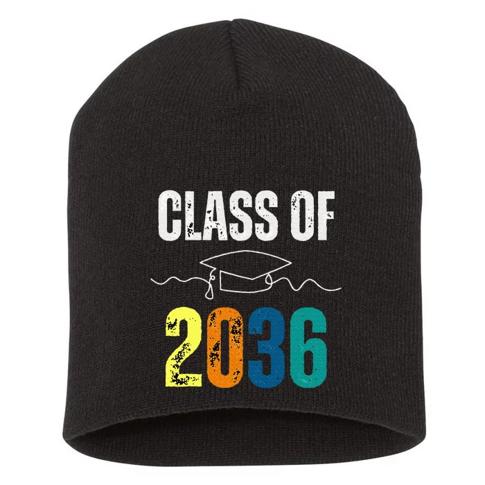 Class Of 2036 Grow With Me First Day Kindergarten Graduation Short Acrylic Beanie