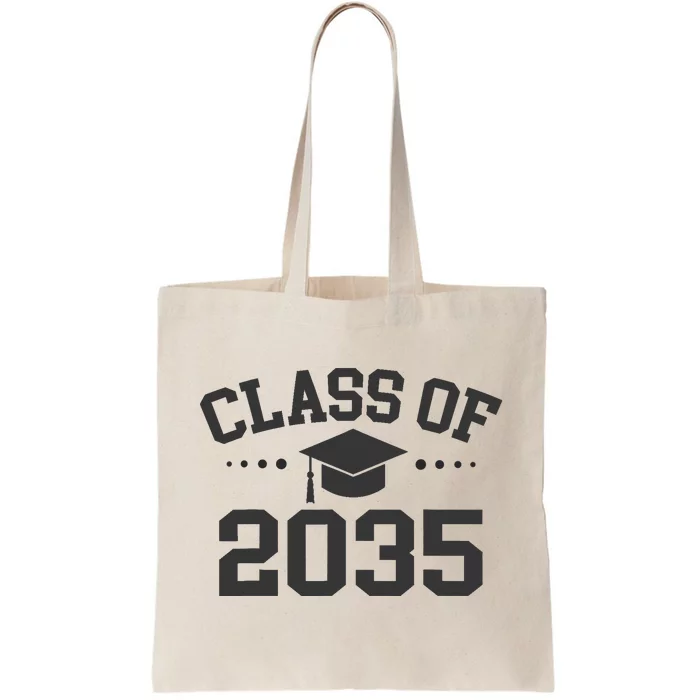 Class Of 2035 Grow With Me Space For Handprints On The Back Tote Bag