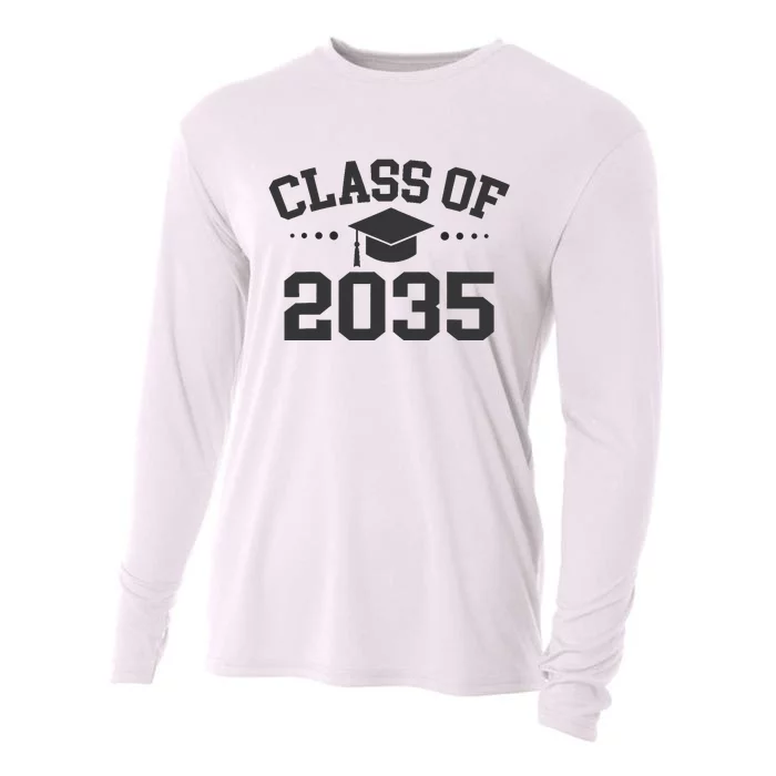 Class Of 2035 Grow With Me Space For Handprints On The Back Cooling Performance Long Sleeve Crew