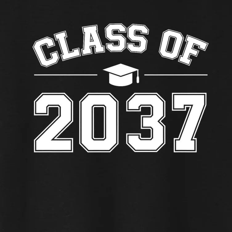 Class Of 2037 Grow With Me Women's Crop Top Tee