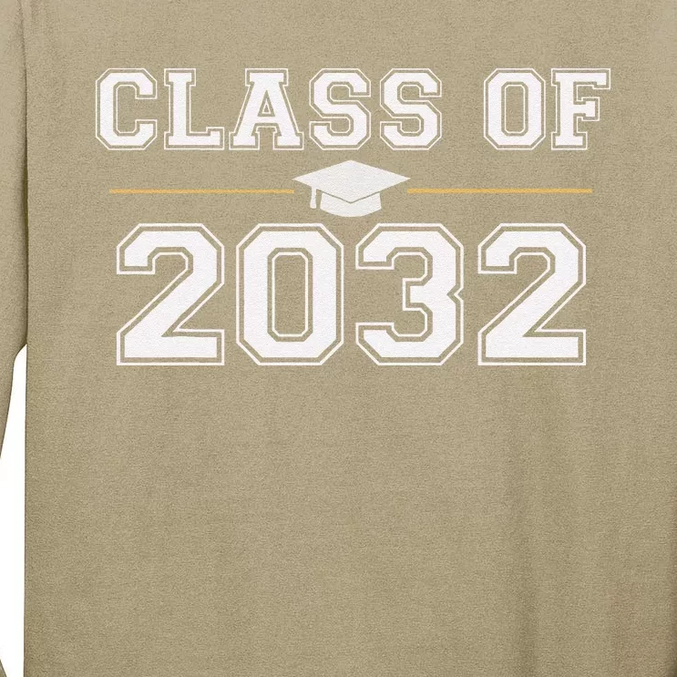 Class Of 2032 Grow With Me First Day Of School Tall Long Sleeve T-Shirt