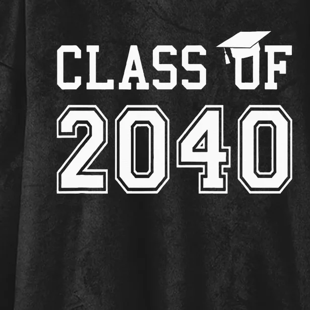 Class Of 2040 Graduation Hat Gift Future School Graduate Hooded Wearable Blanket