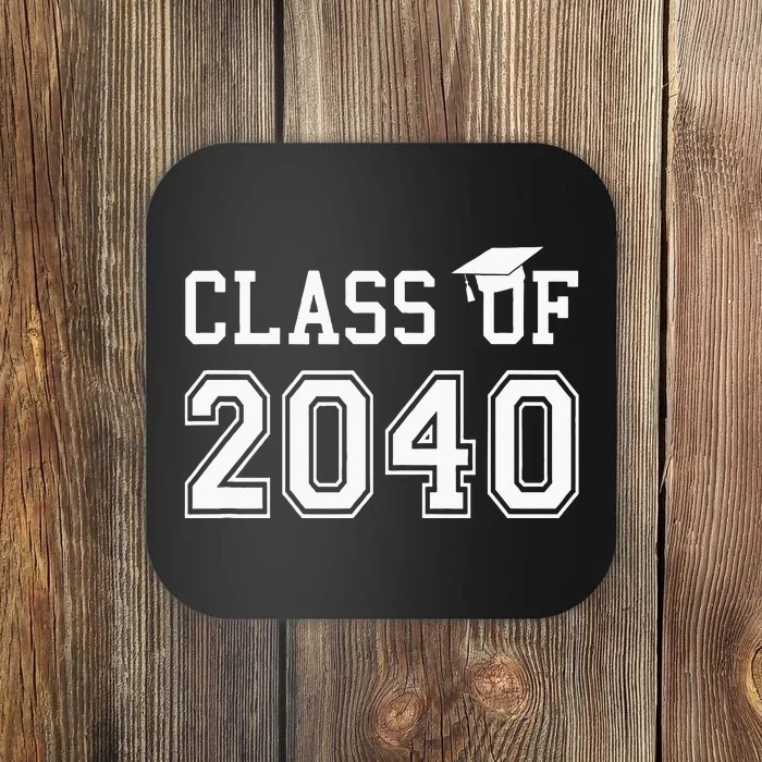 Class Of 2040 Graduation Hat Gift Future School Graduate Coaster