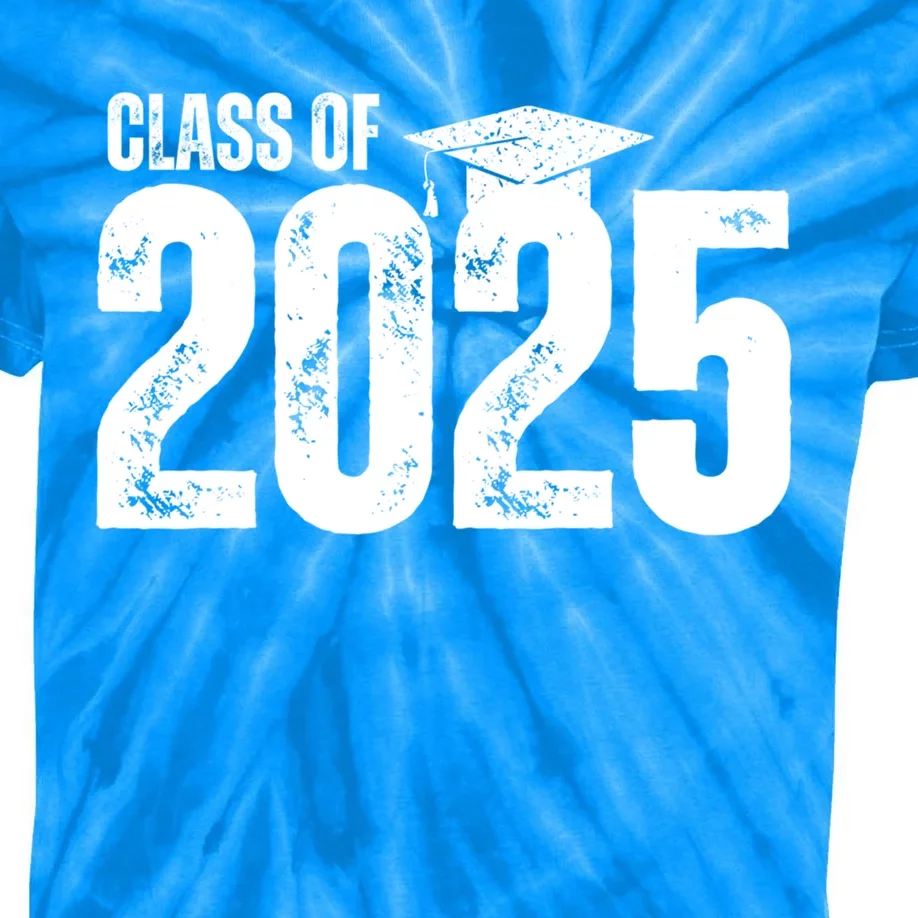 Class Of 2025 Congrats Grad 2025 Congratulations Graduate Gift Kids Tie-Dye T-Shirt