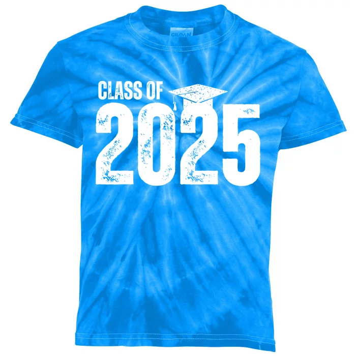 Class Of 2025 Congrats Grad 2025 Congratulations Graduate Gift Kids Tie-Dye T-Shirt