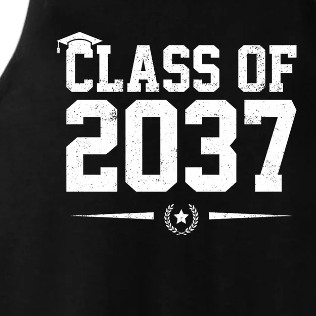 Class Of 2037 Grow With Me Ladies Tri-Blend Wicking Tank