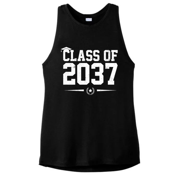 Class Of 2037 Grow With Me Ladies Tri-Blend Wicking Tank