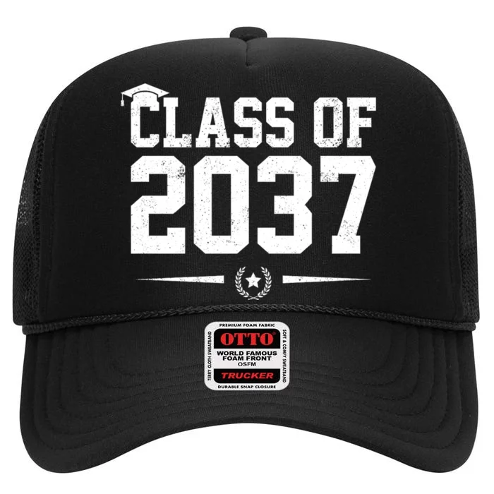 Class Of 2037 Grow With Me High Crown Mesh Trucker Hat