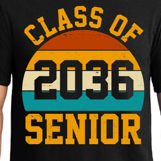 Class Of 2036 Senior Retro Sunset Pajama Set