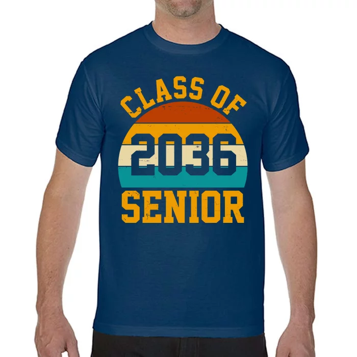 Class Of 2036 Senior Retro Sunset Comfort Colors T-Shirt