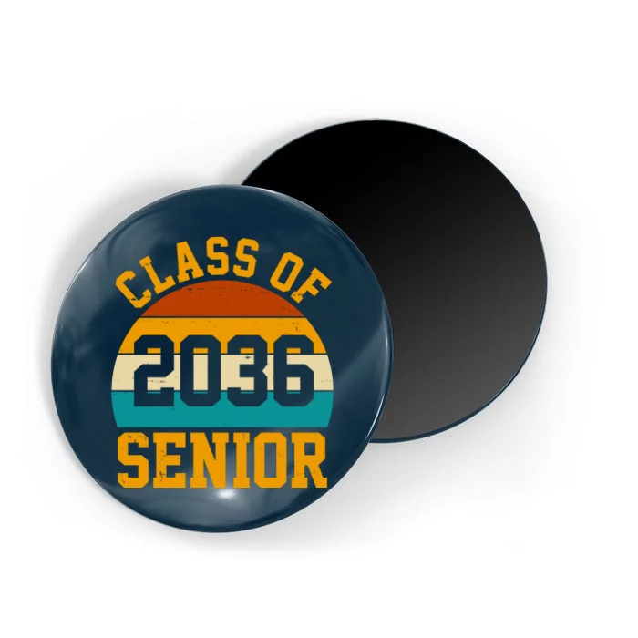 Class Of 2036 Senior Retro Sunset Magnet