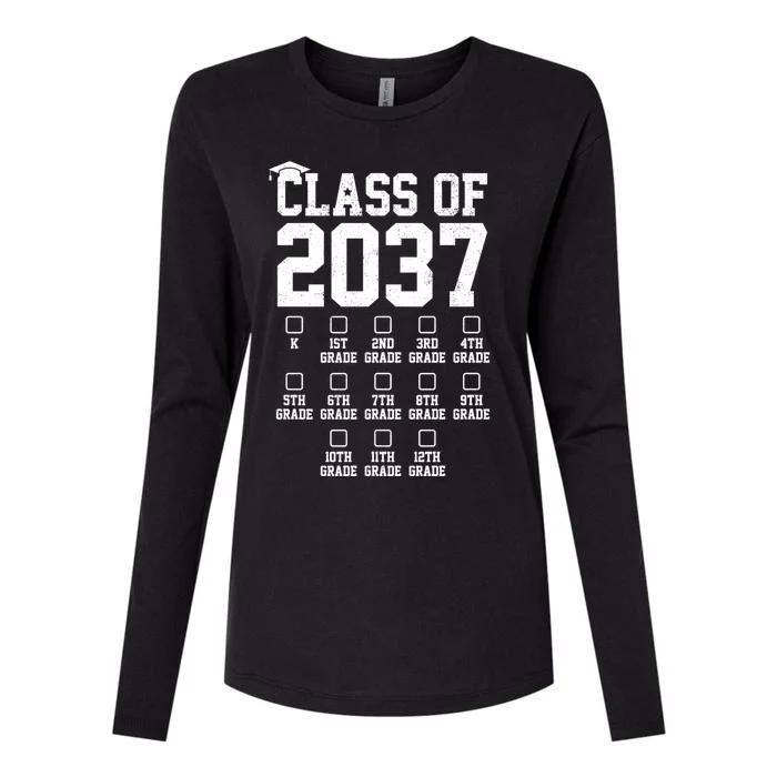 Class Of 2037 Grow With Me Womens Cotton Relaxed Long Sleeve T-Shirt