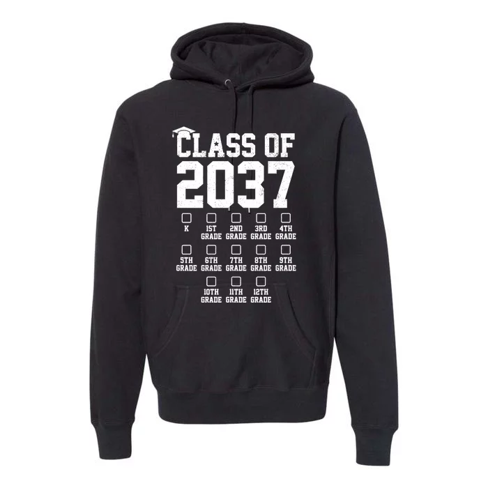 Class Of 2037 Grow With Me Premium Hoodie