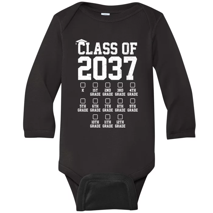 Class Of 2037 Grow With Me Baby Long Sleeve Bodysuit