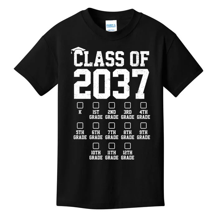 Class Of 2037 Grow With Me Kids T-Shirt