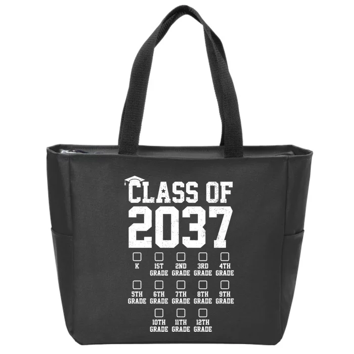 Class Of 2037 Grow With Me Zip Tote Bag