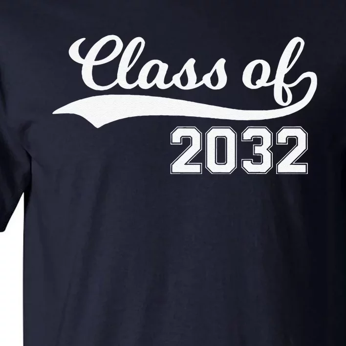 Class Of 2032 Grow With Me Funny First Day Of School Tall T-Shirt