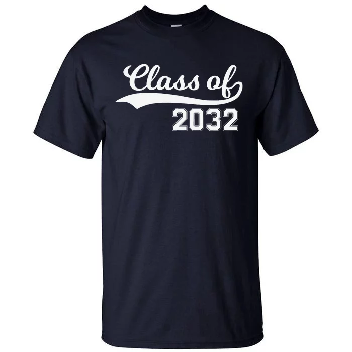 Class Of 2032 Grow With Me Funny First Day Of School Tall T-Shirt