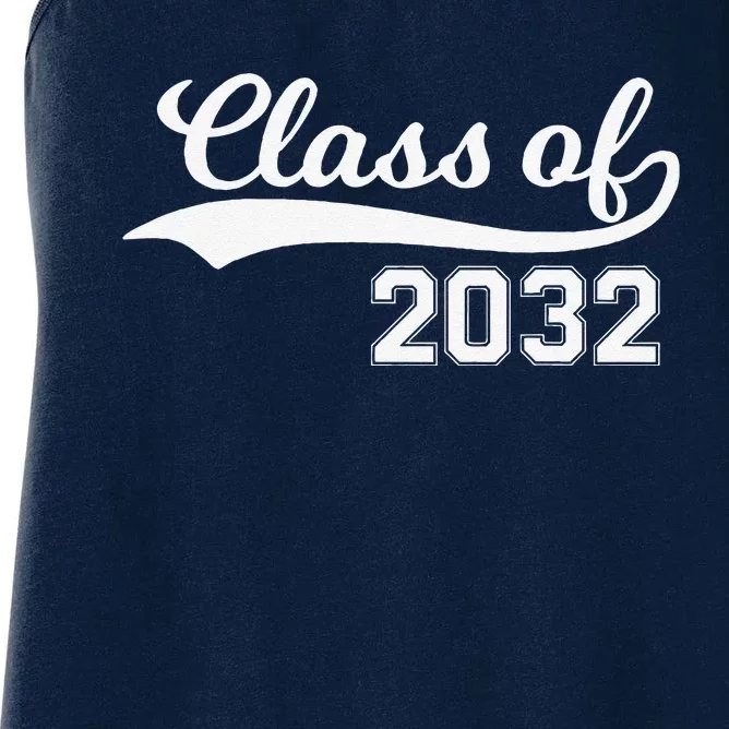 Class Of 2032 Grow With Me Funny First Day Of School Women's Racerback Tank