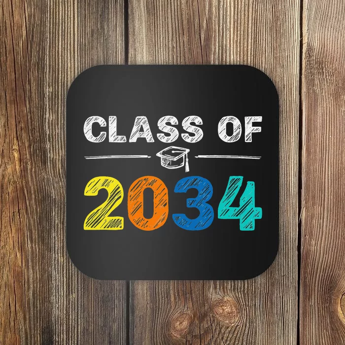 Class of 2034 Grow With Me First Day of School Graduation Coaster