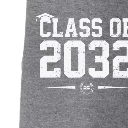 Class Of 2032 Grow With Me Graduation First Day Of School Gift Doggie 3-End Fleece Hoodie