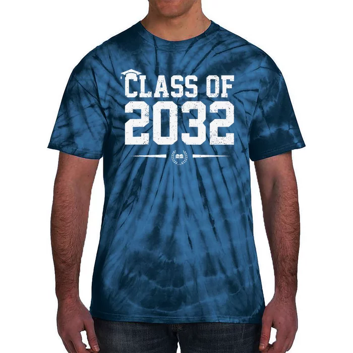 Class Of 2032 Grow With Me Graduation First Day Of School Gift Tie-Dye T-Shirt