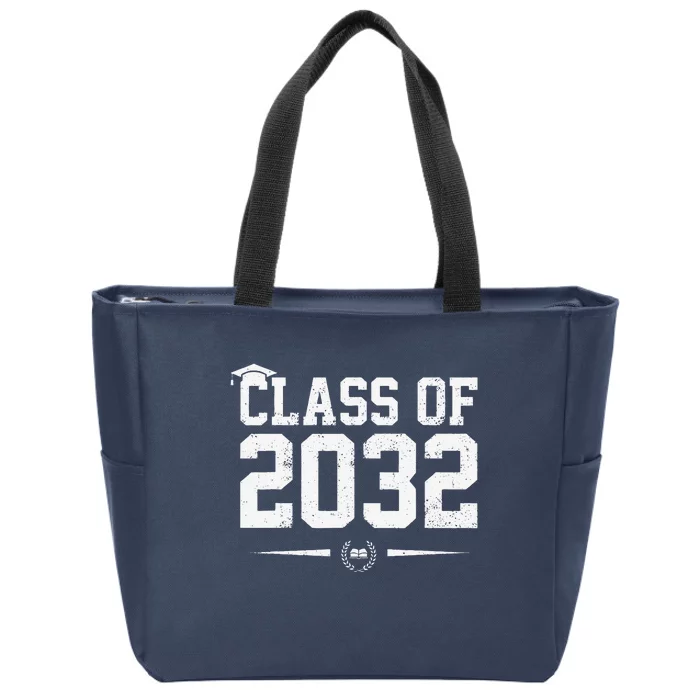 Class Of 2032 Grow With Me Graduation First Day Of School Gift Zip Tote Bag