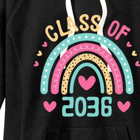 Class Of 2036 Grow With Me First Day Of School Graduation Women's Fleece Hoodie