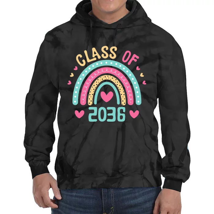 Class Of 2036 Grow With Me First Day Of School Graduation Tie Dye Hoodie