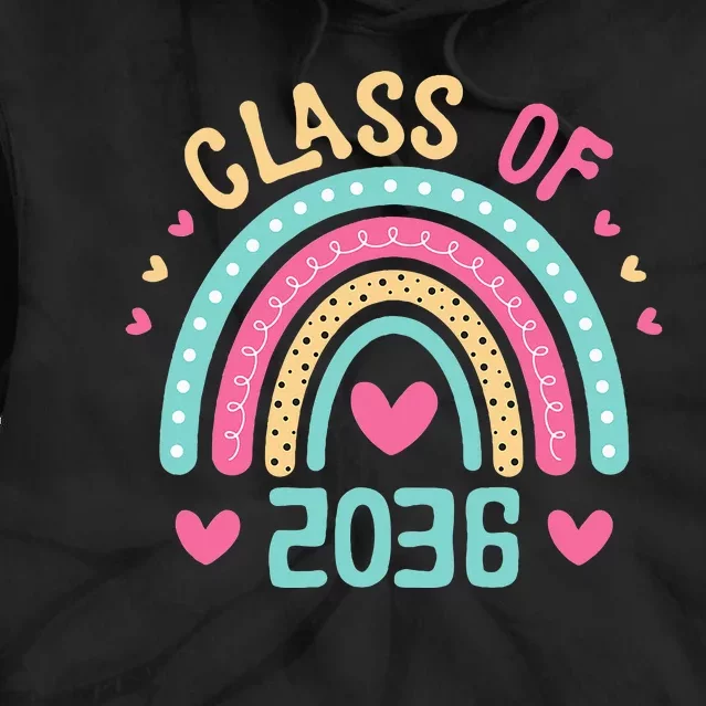 Class Of 2036 Grow With Me First Day Of School Graduation Tie Dye Hoodie