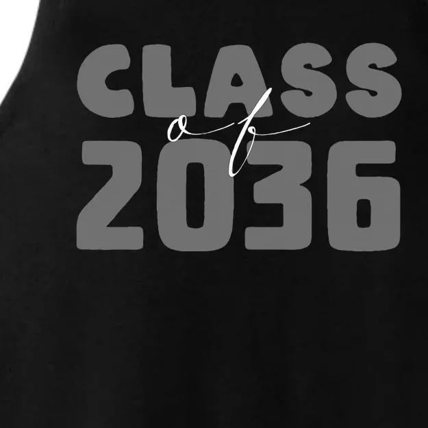 Class of 2036 kindergarten PreK graduation back to school Ladies Tri-Blend Wicking Tank