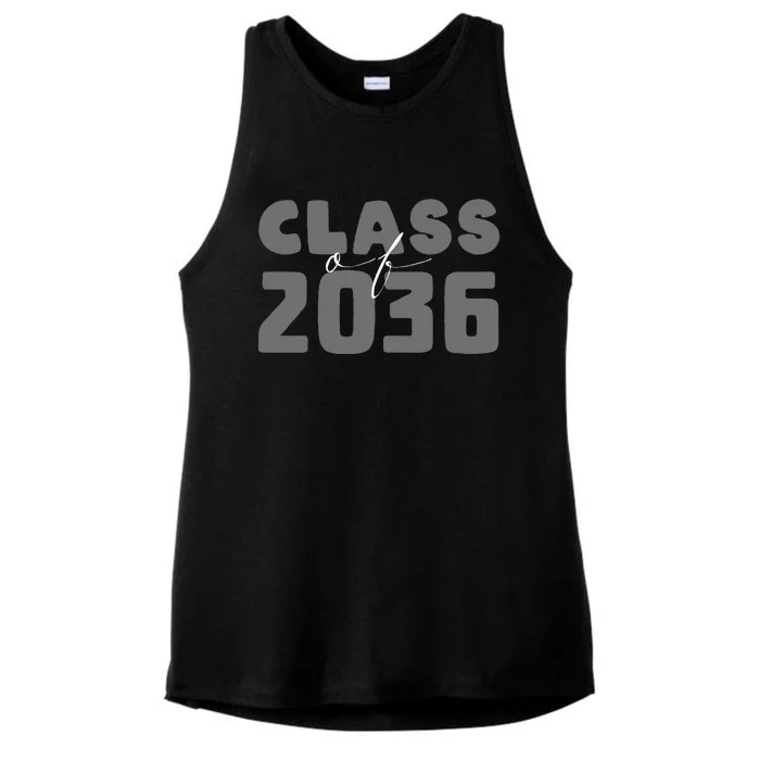 Class of 2036 kindergarten PreK graduation back to school Ladies Tri-Blend Wicking Tank