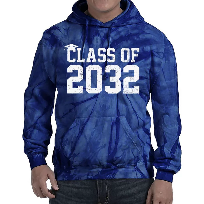 Class Of 2032 Grow With Me Graduation First Day Of School Tie Dye Hoodie