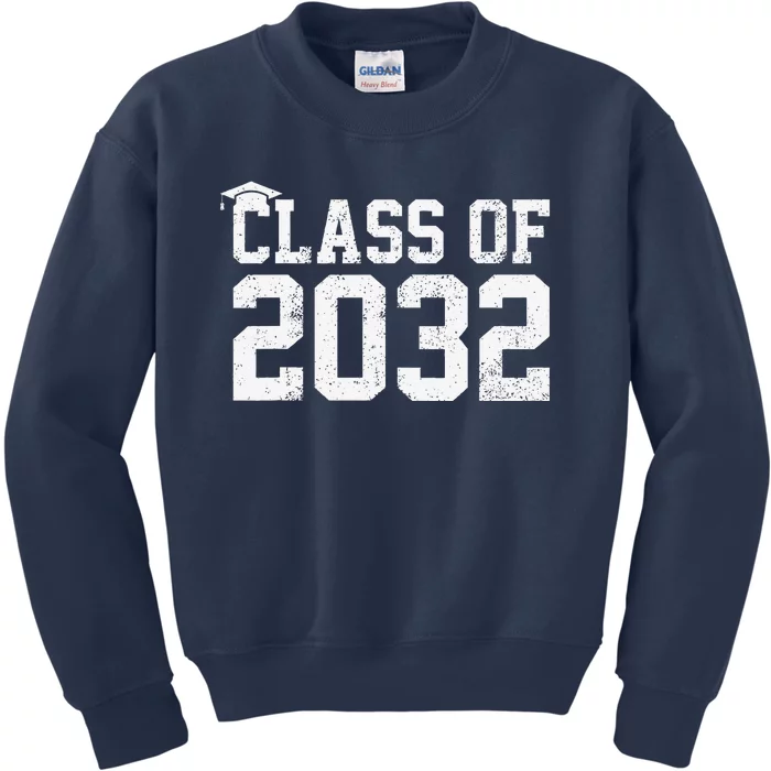 Class Of 2032 Grow With Me Graduation First Day Of School Kids Sweatshirt